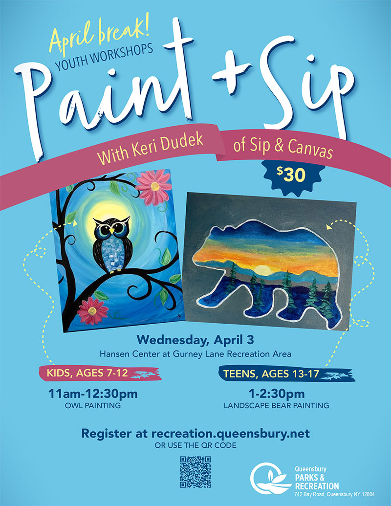 April Break! Paint & Sip Workshops