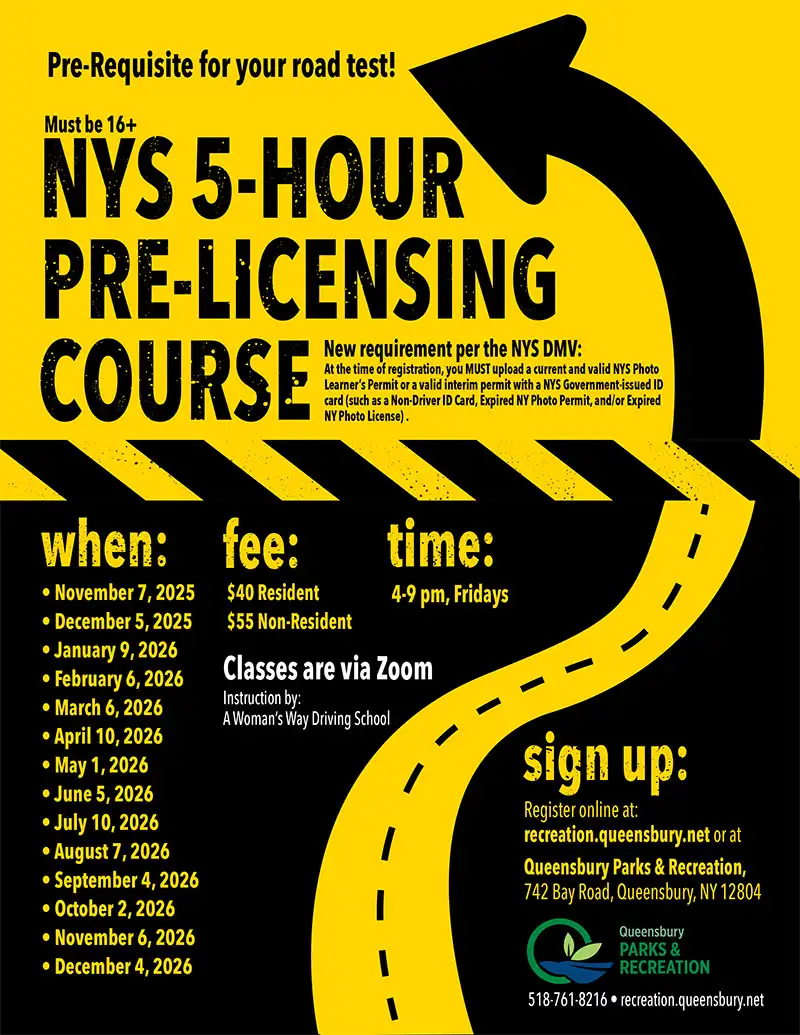 The 5-Hour Course is a prerequisite to the road test